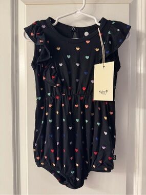 Kyte BABY Black Infant Romper